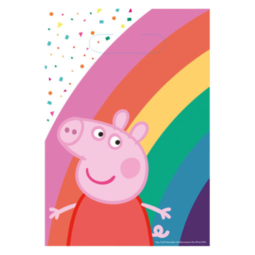 Picture of PEPPA PIG PAPER LOOTBAGS 23.4X16.2CM - 8PK